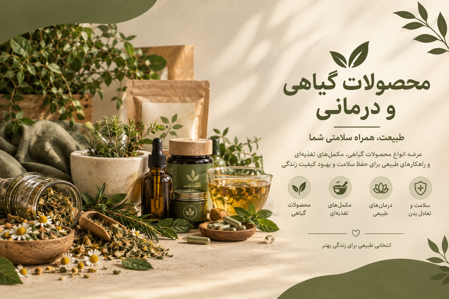 محصولات گیاهی و درمانی